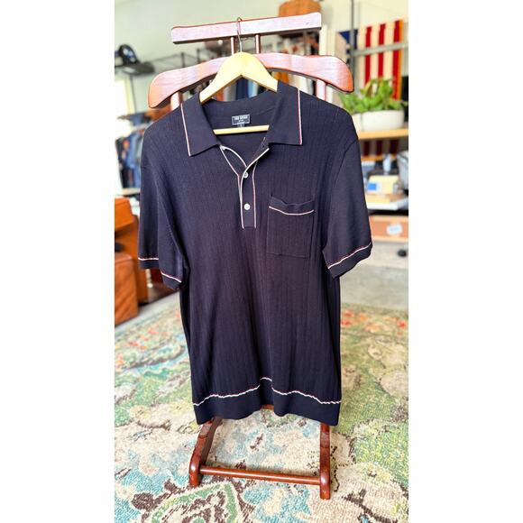 Todd Snyder Other - Todd Snyder Slik Tipped Polo in Navy Size L